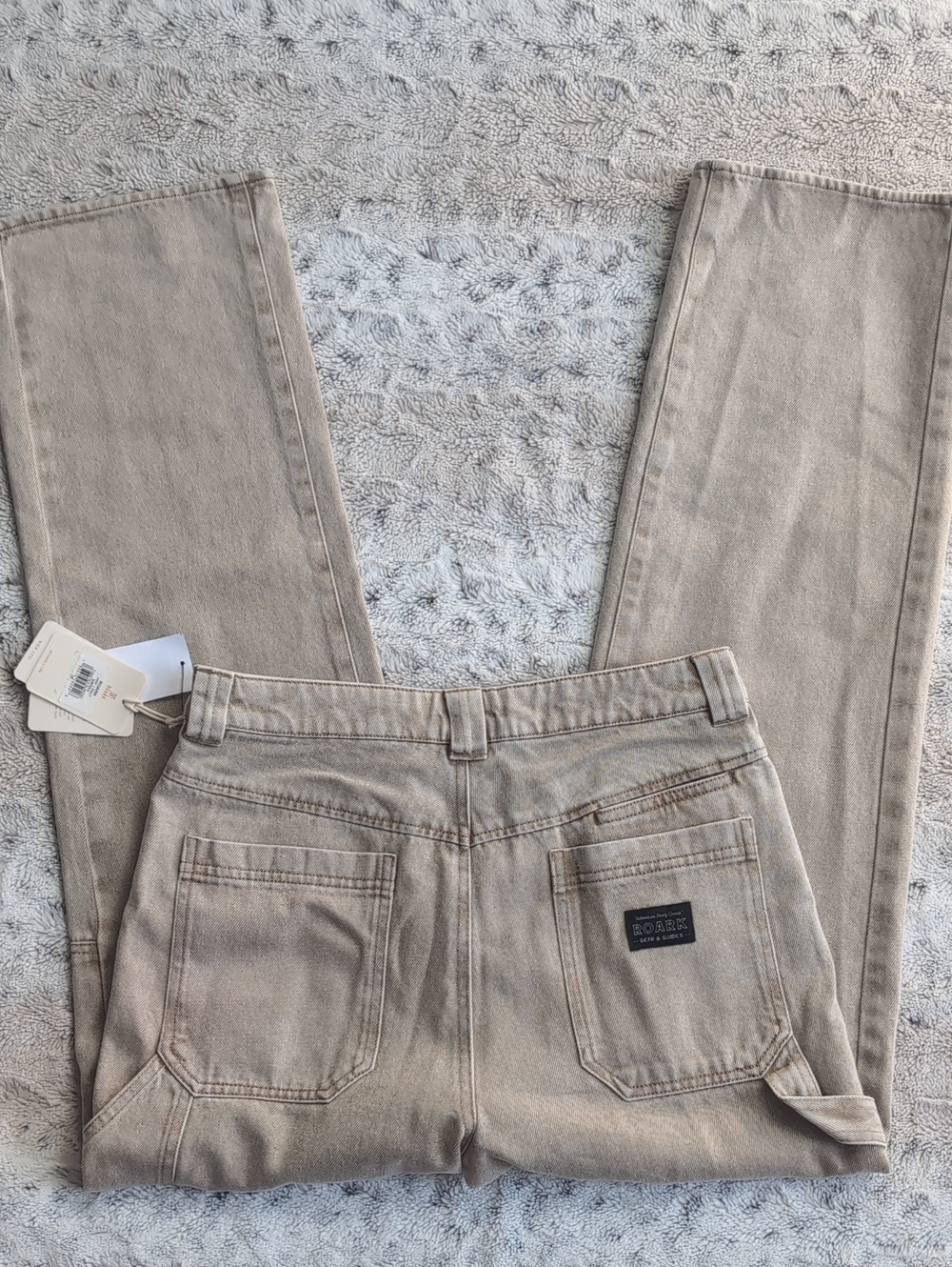 Roark HWY 1 Relaxed Fit Toasted Almond Painter Jeans